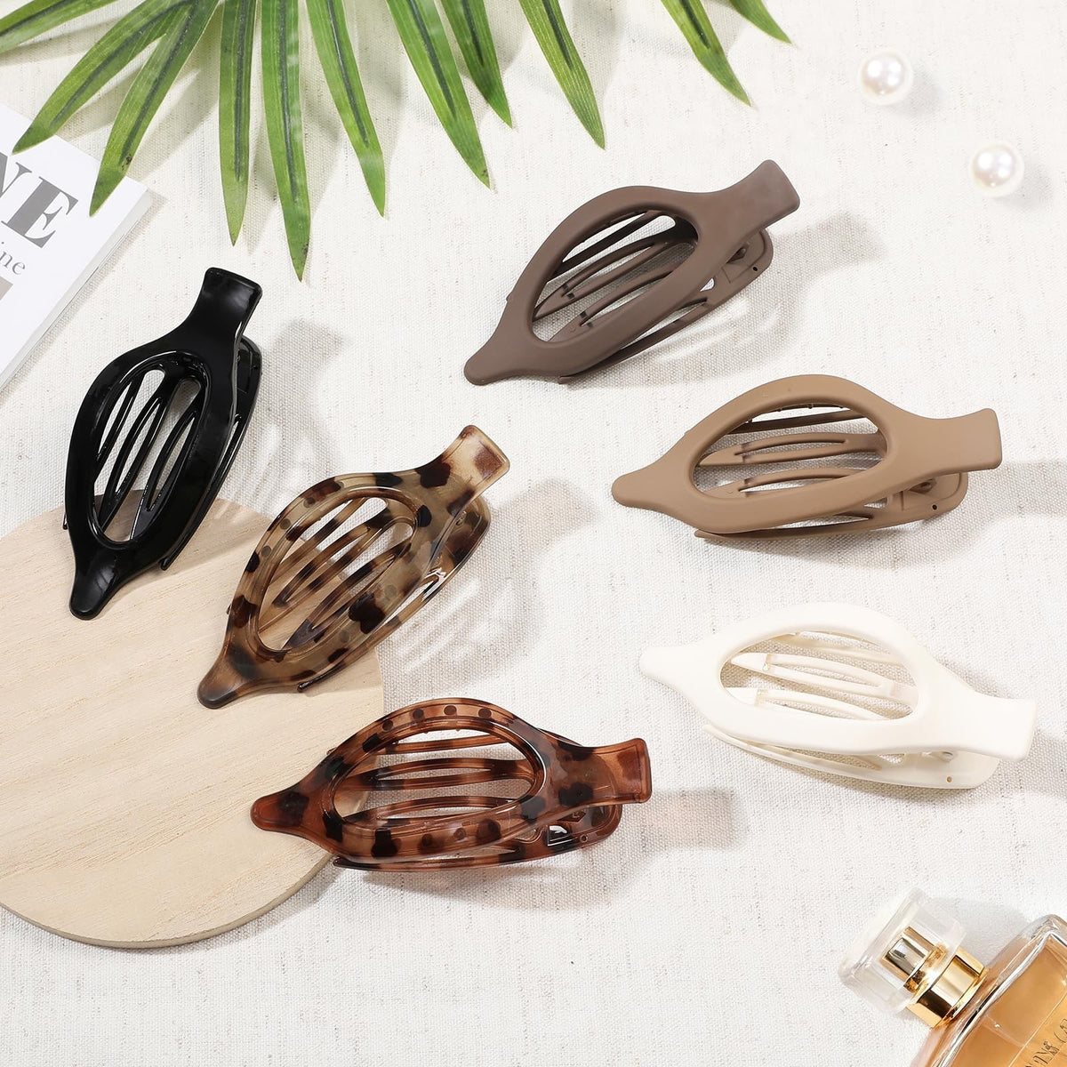 Flat Hair Clips for Women - 6 PCS French 1 Count (Pack of 6),