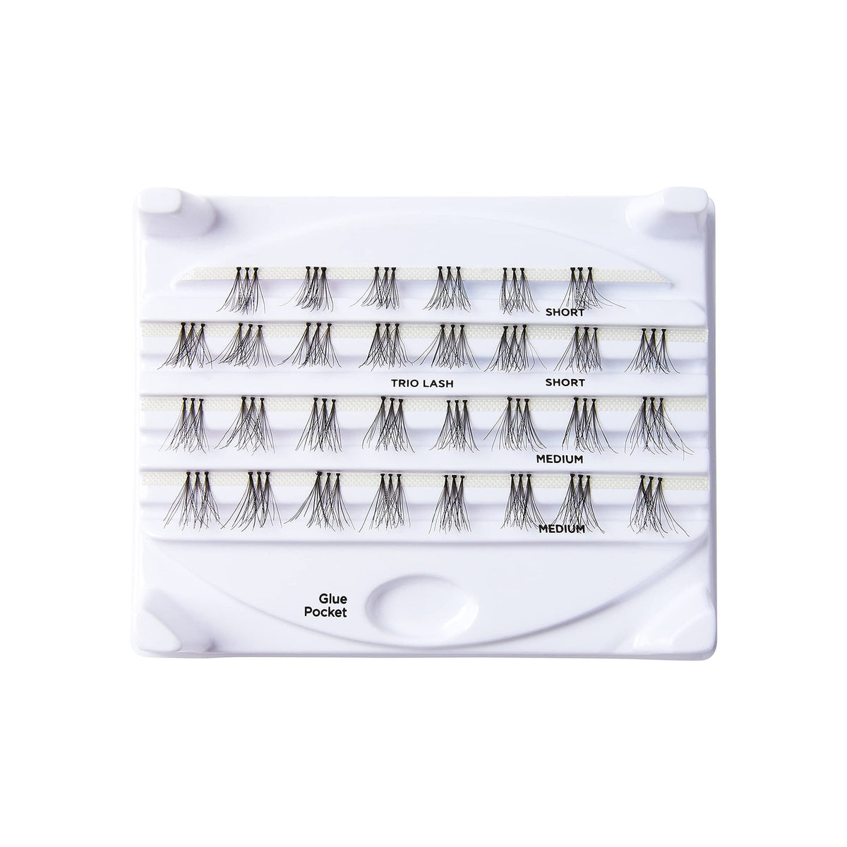 Pack of 6 False Eyelashes with Various Lengths - Faster & Easier Application