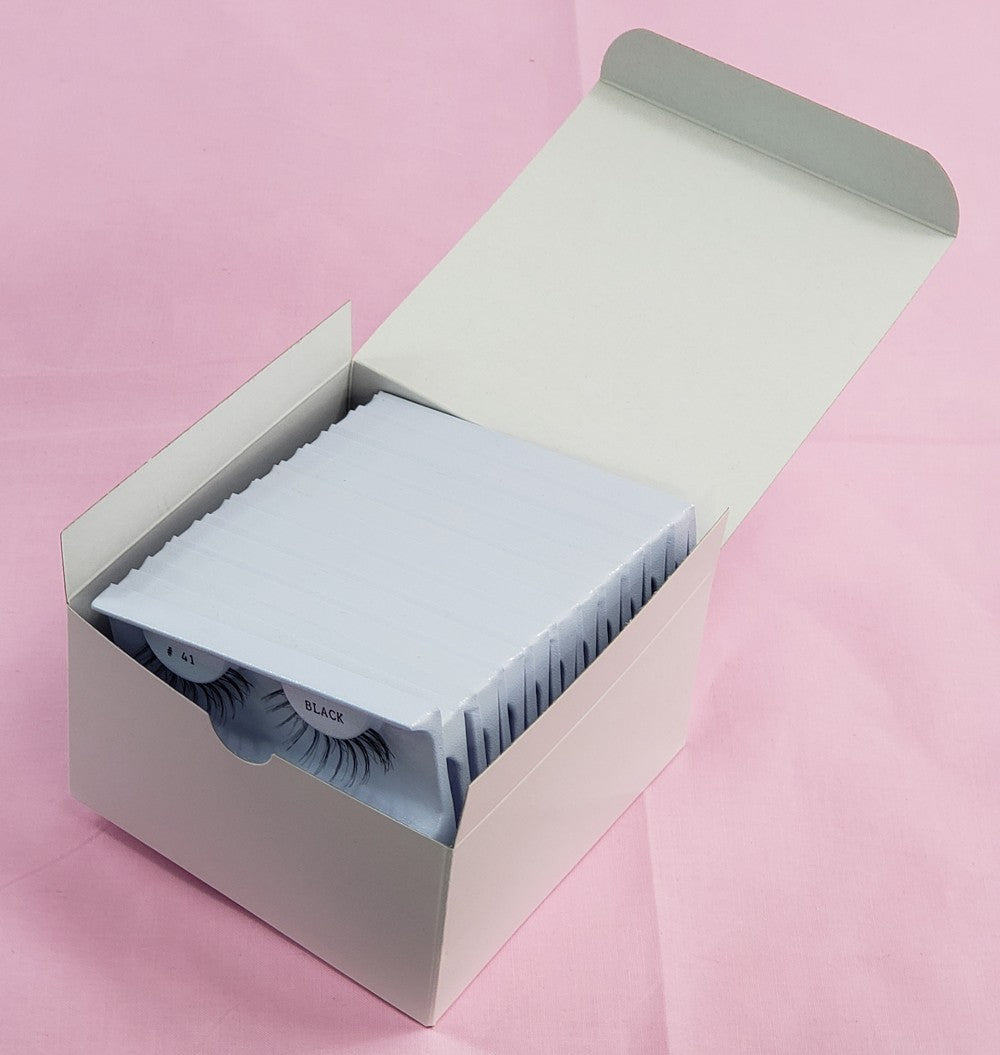 Bulk Pack Double Layered Human Hair Eyelashes - 24 or 100 Pack