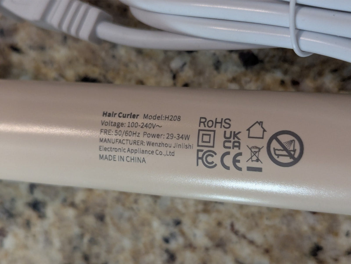 Automatic Hair Curler H208 Blush Pink - Cordless & Easy to Use