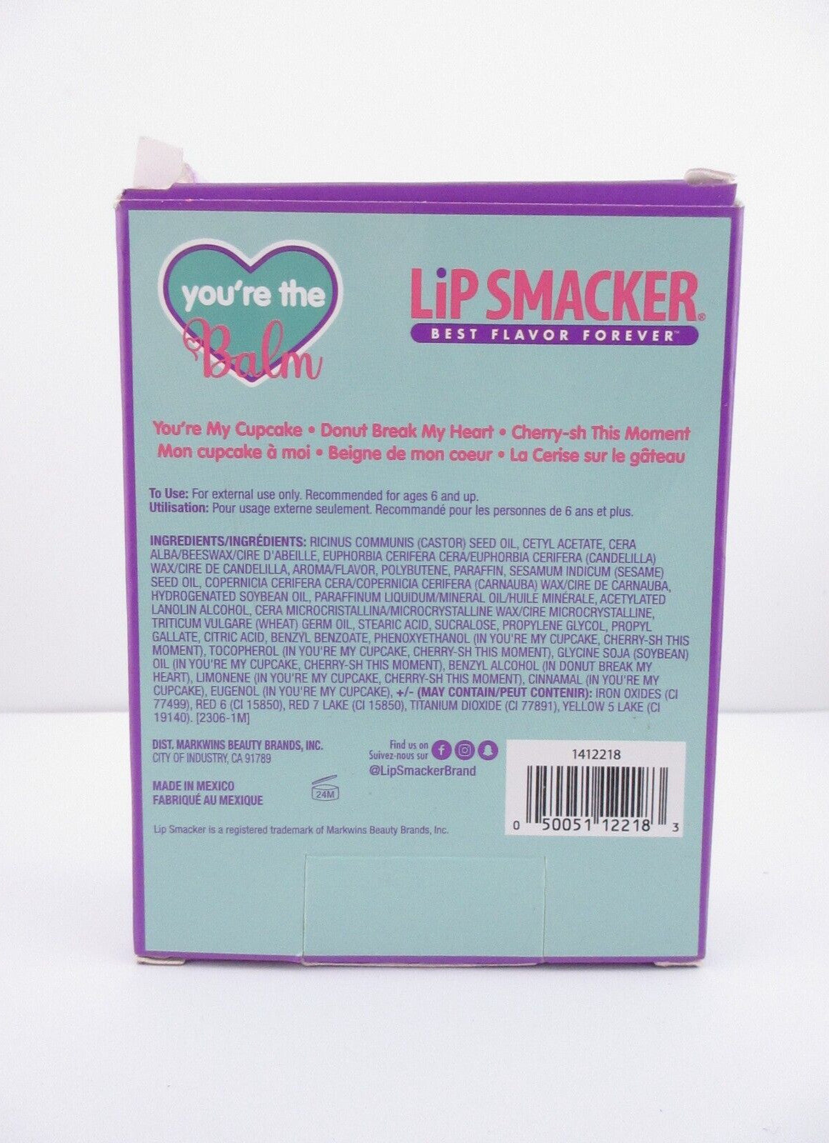 Lip Balm Set - 3 Count Lip Smackers You’re The Balm with Free Shipping