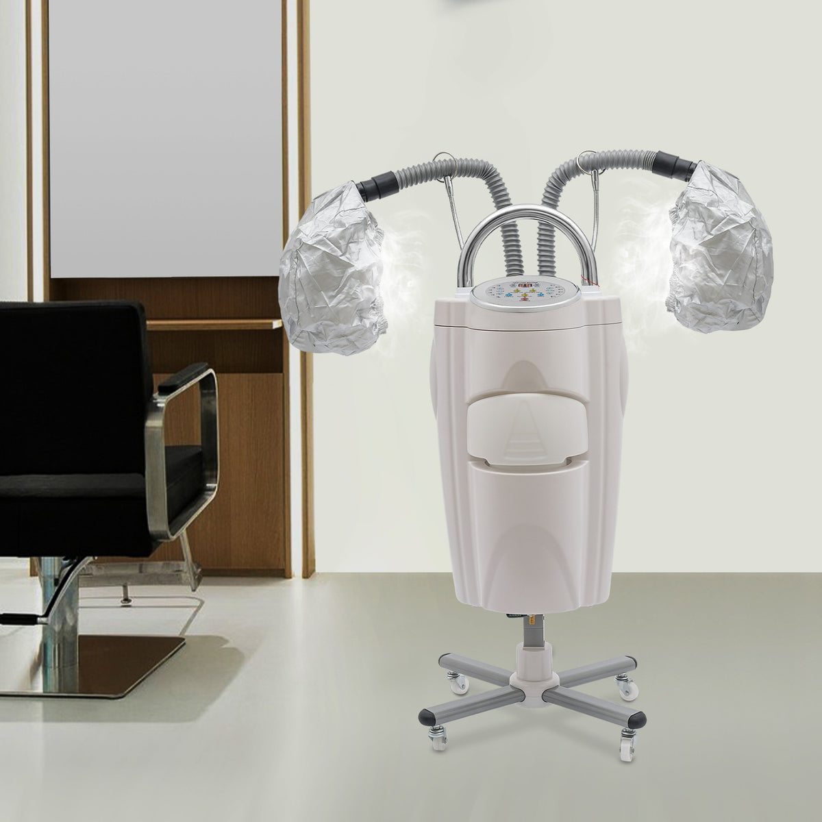 Freestanding Hair Steamer for Salon & Home Hair Treatment - 700W White