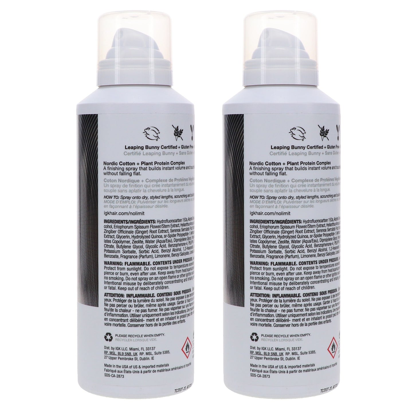 Dry Volume & Thickening Hair Spray - 5.4 oz Pack of 2