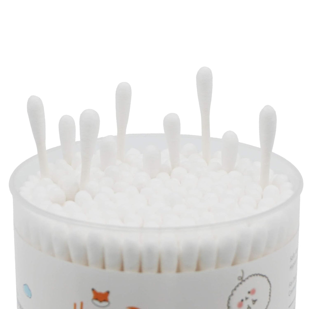 Precision Pointed Cotton Swabs - 600 Count Organic Cotton Buds for Makeup & Cleaning