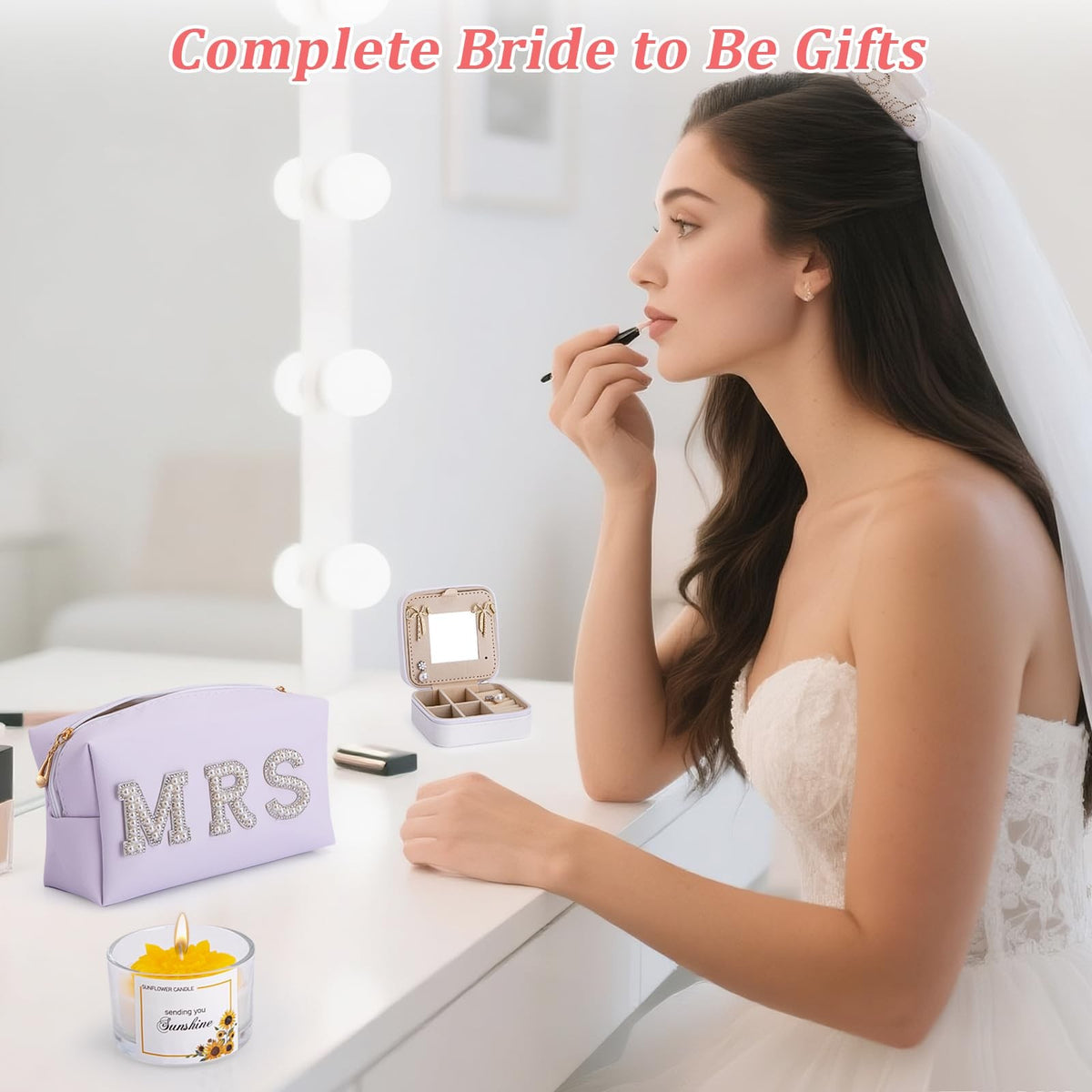 7-Piece Bridal Shower Gift Set for Bride-to-Be Wedding Engagement Presents