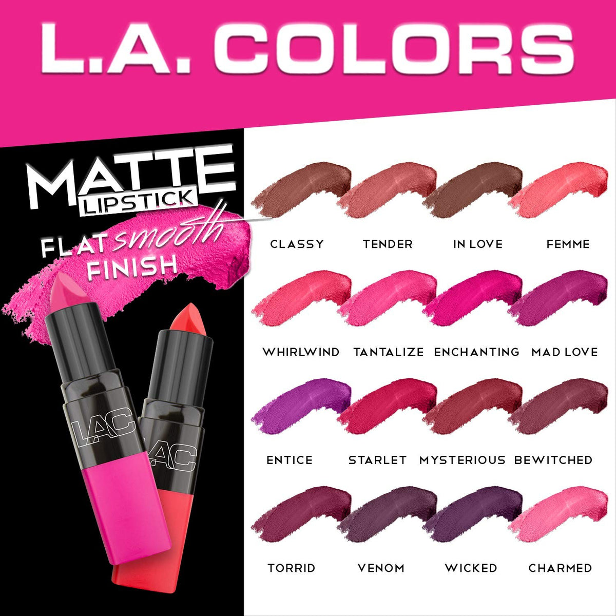 Matte Lipstick - Long-Lasting, Nourishing Lip Color in In Love Shade