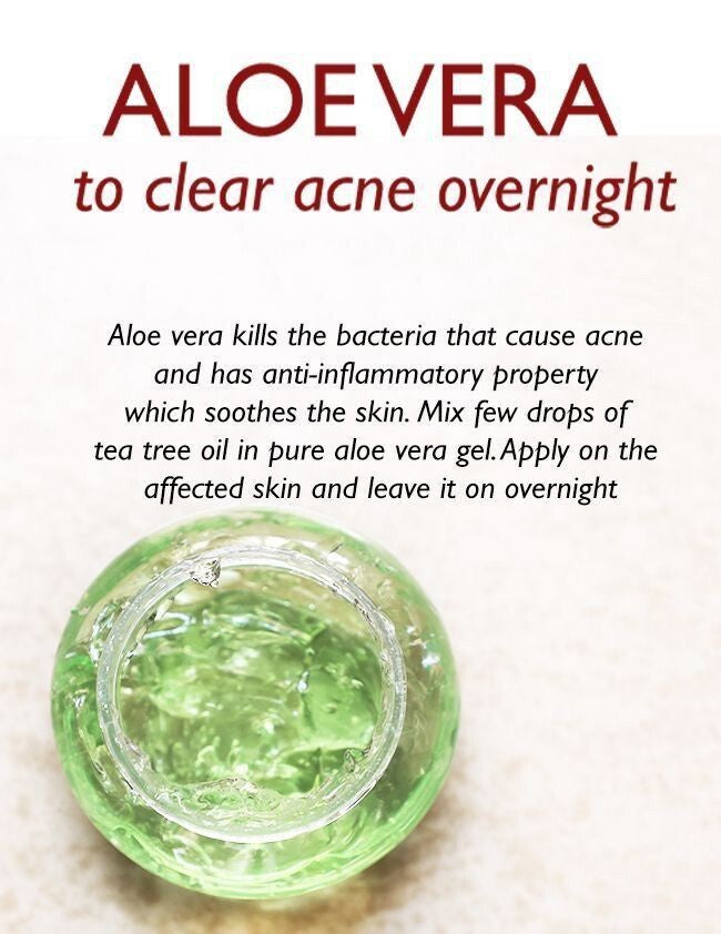 Thick Aloe Vera Gel - 100% Organic Moisturizer & Skin Soothing Lotion 4oz