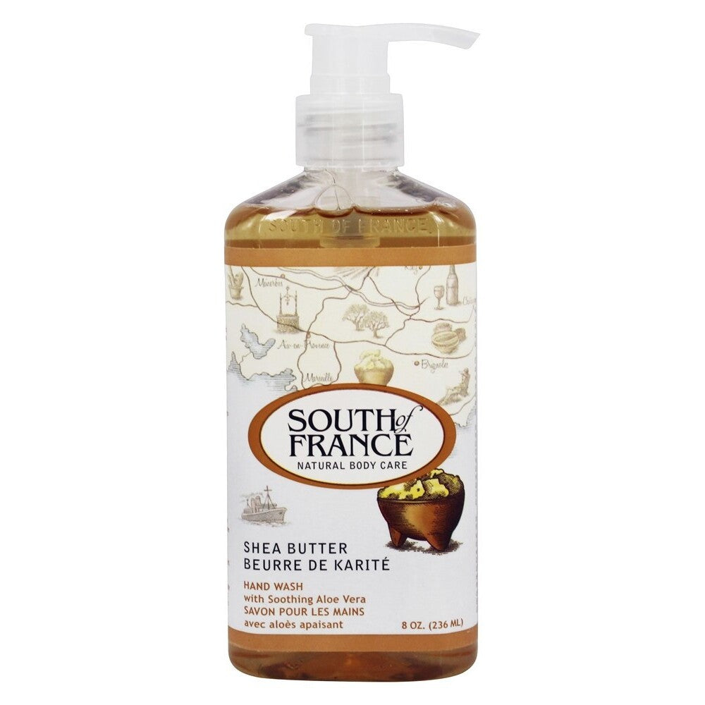 Shea Butter Hand Wash - Moisturizing Natural Body Soap, 8 Oz