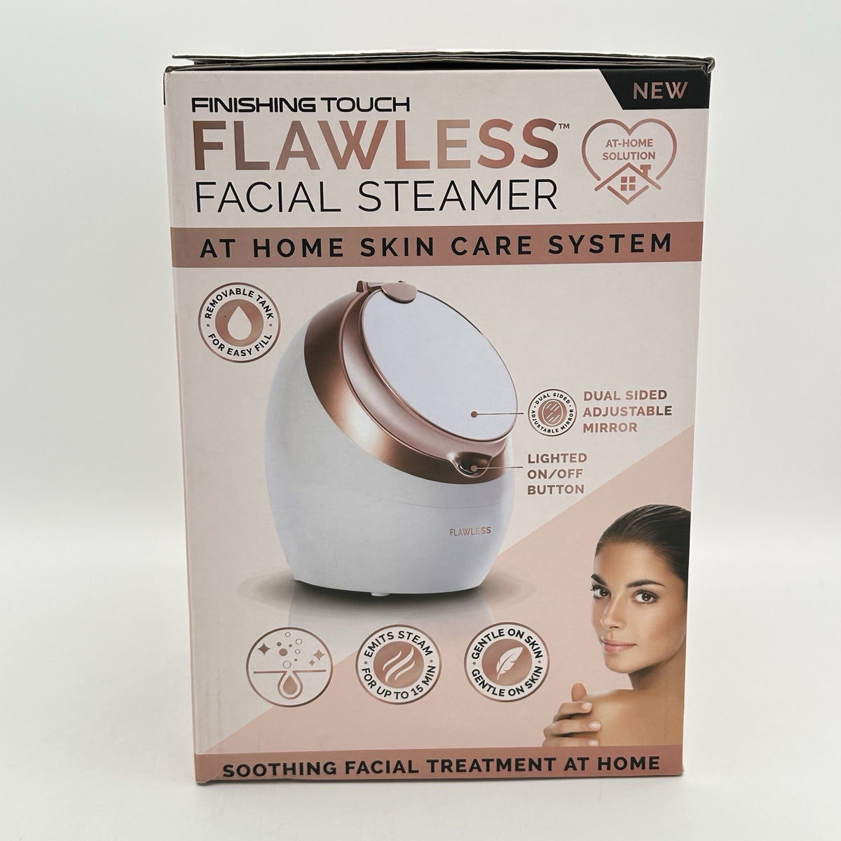 Facial Steamer Skin Care System with Dual-Side Mirror - Flawless Face Spa