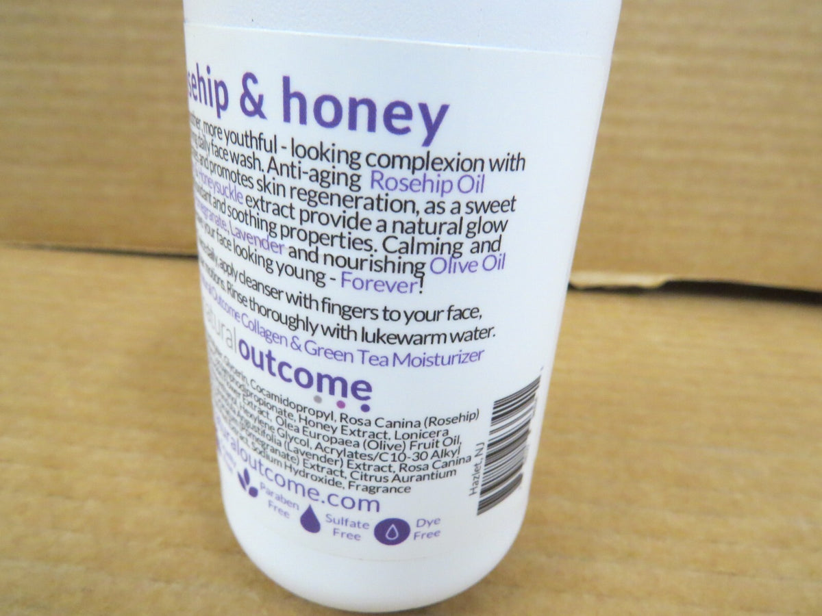 Anti-Aging Facial Cleanser with Rosehip & Honey 8 oz - Natural & Nourishing