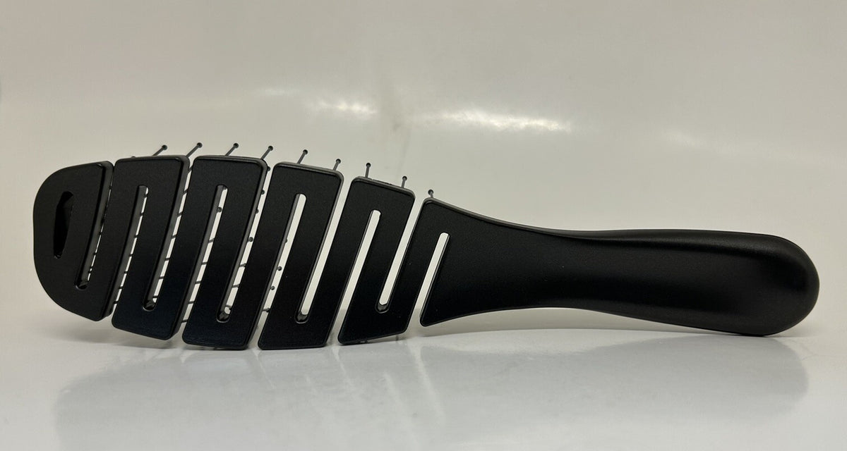 Flexible Detangling Hair Brush for Wet & Dry Hair - Lightweight Black