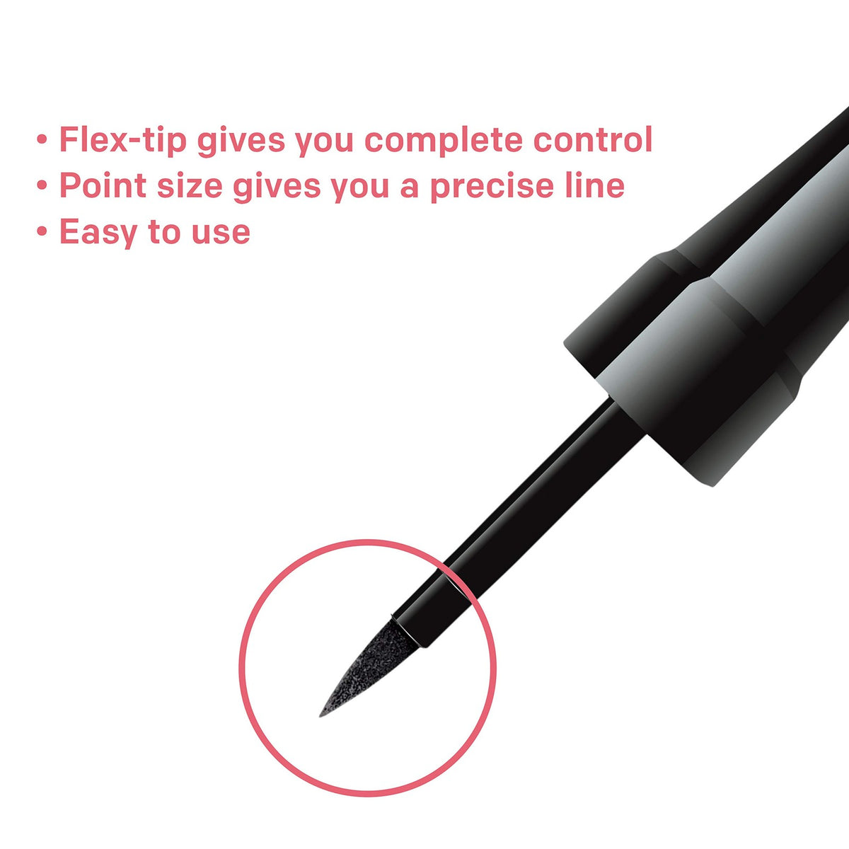 Waterproof Brown Liquid Eyeliner - Hypoallergenic & Cruelty-Free, 1 Fl Oz