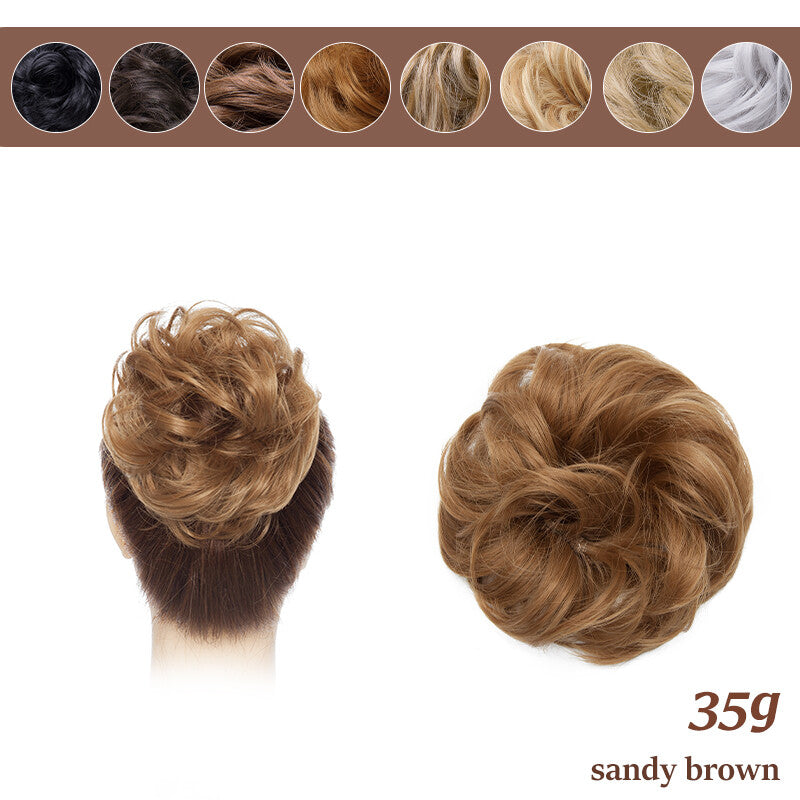 Natural Curly Messy Bun Hair Piece - Hair Extensions & Updo Accessory