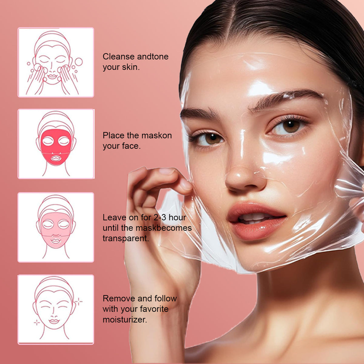 Bio-Collagen Deep Facial Lifting Mask - Pack of 8