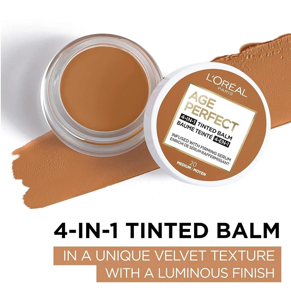 L'Oreal Age Perfect 4-in-1 Tinted Balm for All Shades - Hydrating Skin Care