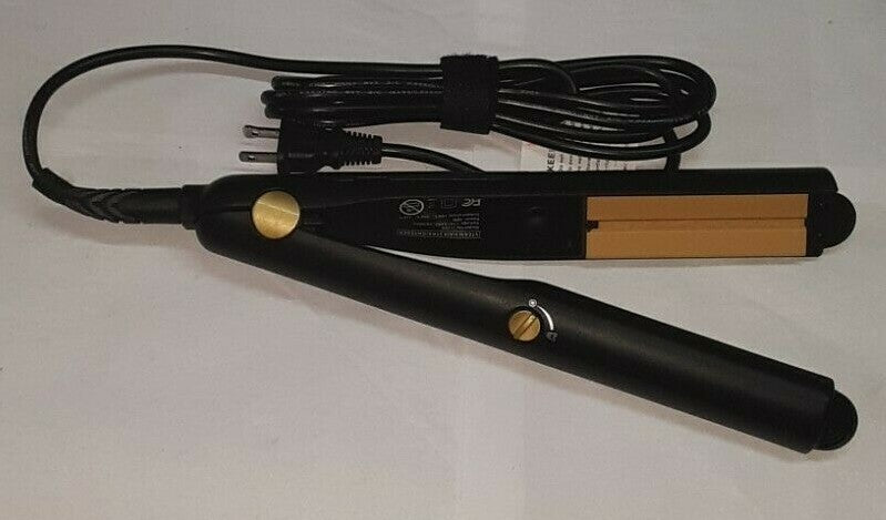 2-in-1 Argan Oil Steam Curling Iron - Black & Gold, 3 Heat Settings