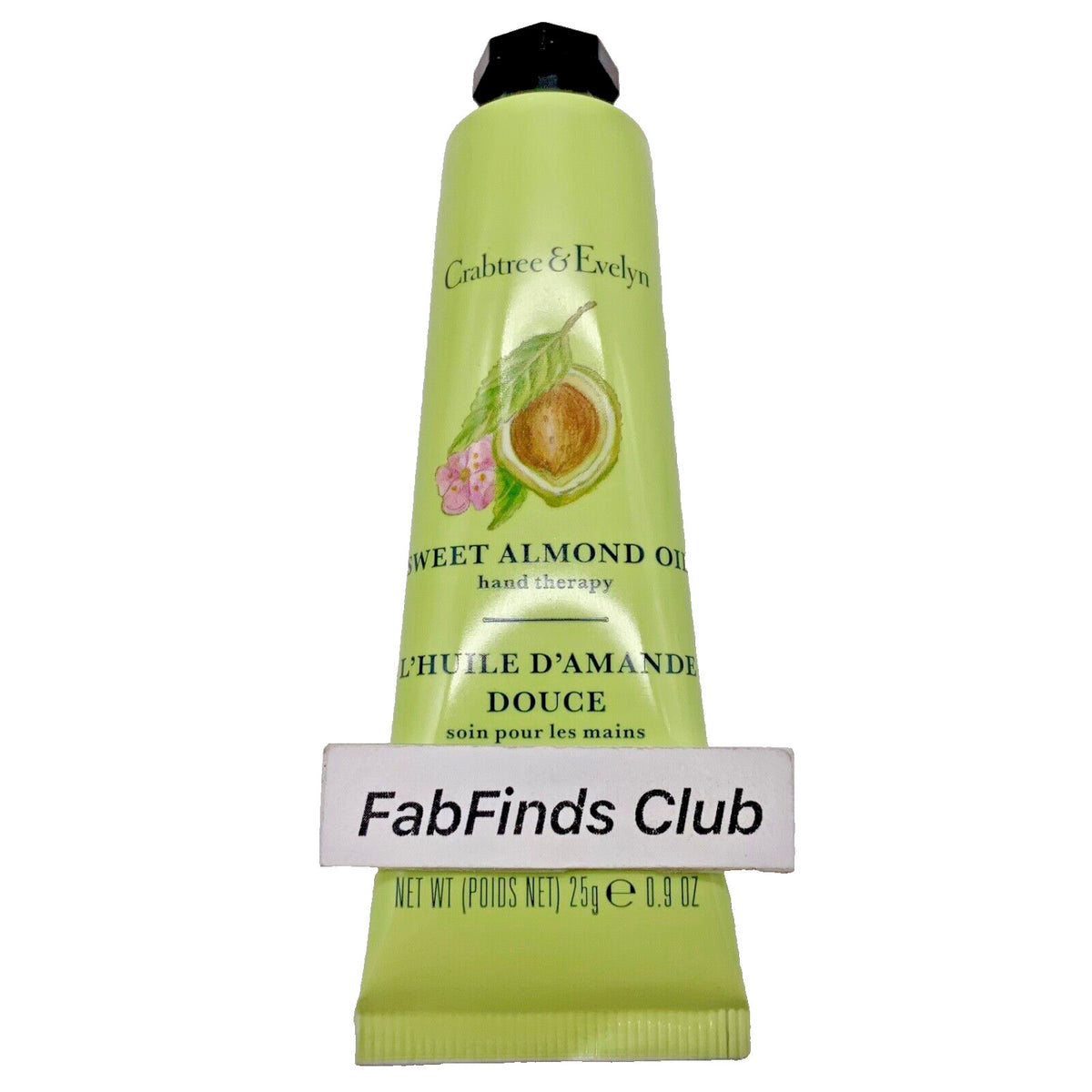 Sweet Almond Oil Hand Cream - 10 Travel Size Tubes (0.9oz Each)