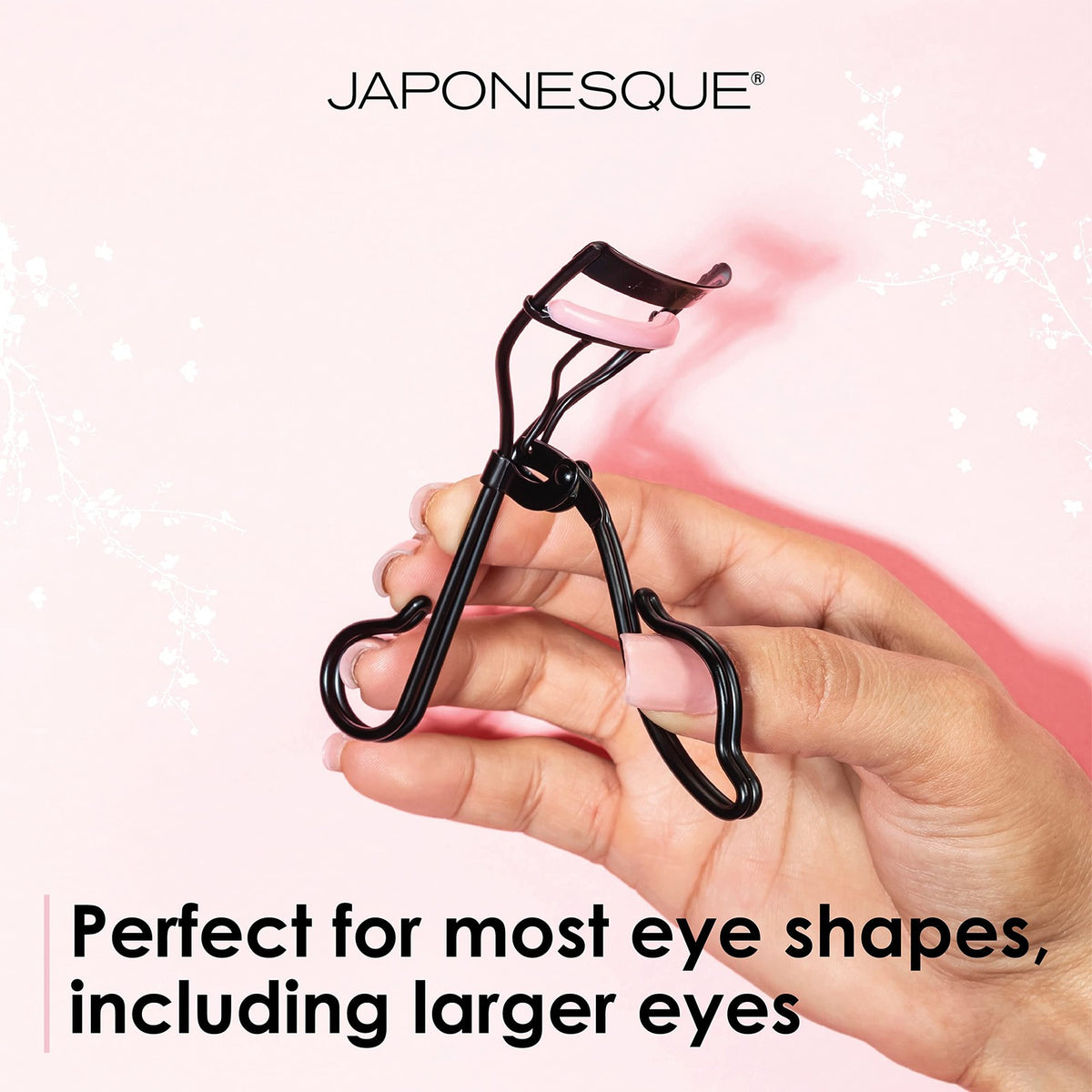 Eyelash Curler for Natural and False Lashes - Wide Contoured Design