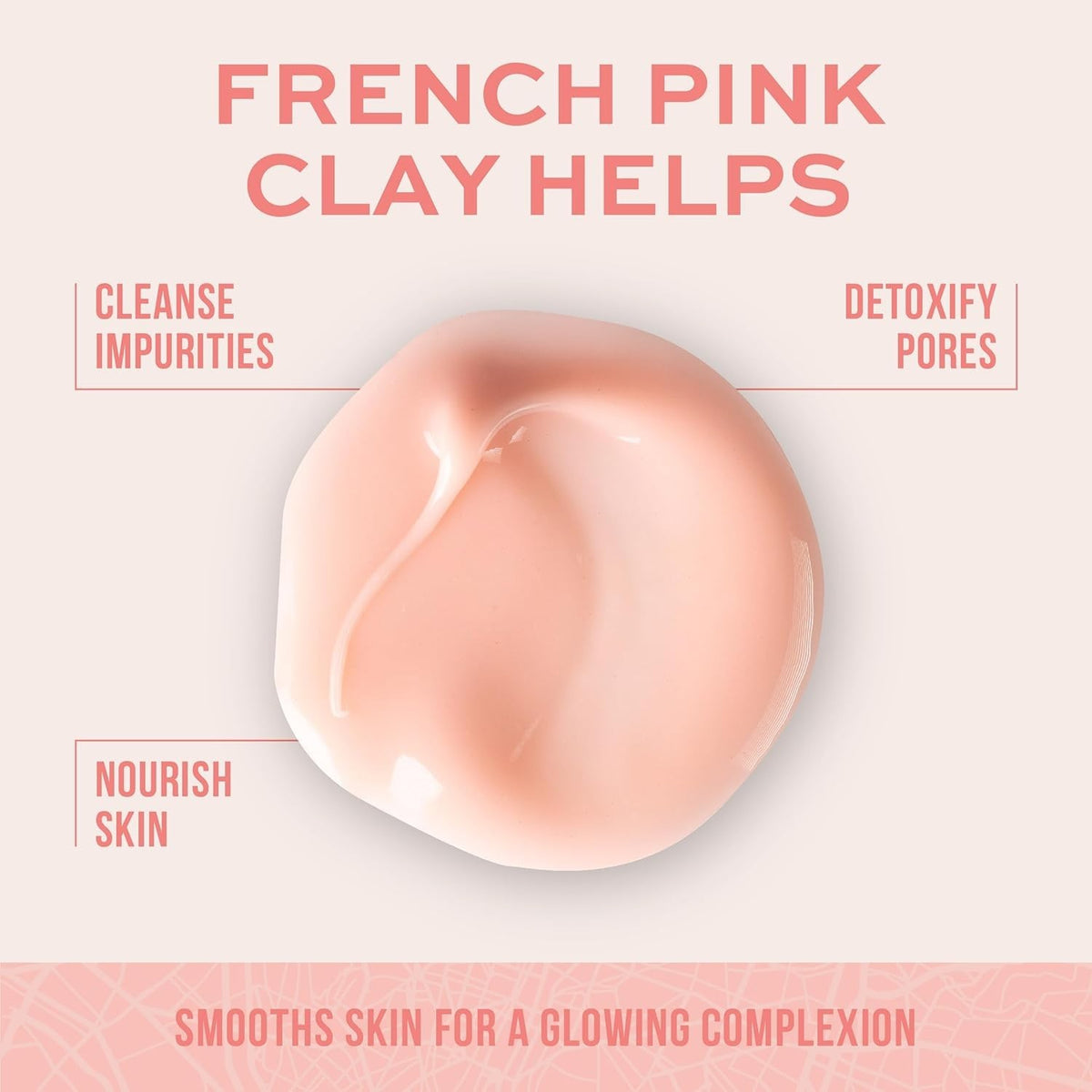 Pink Clay Facial Mask for Pore Cleansing & Detox - 175ml