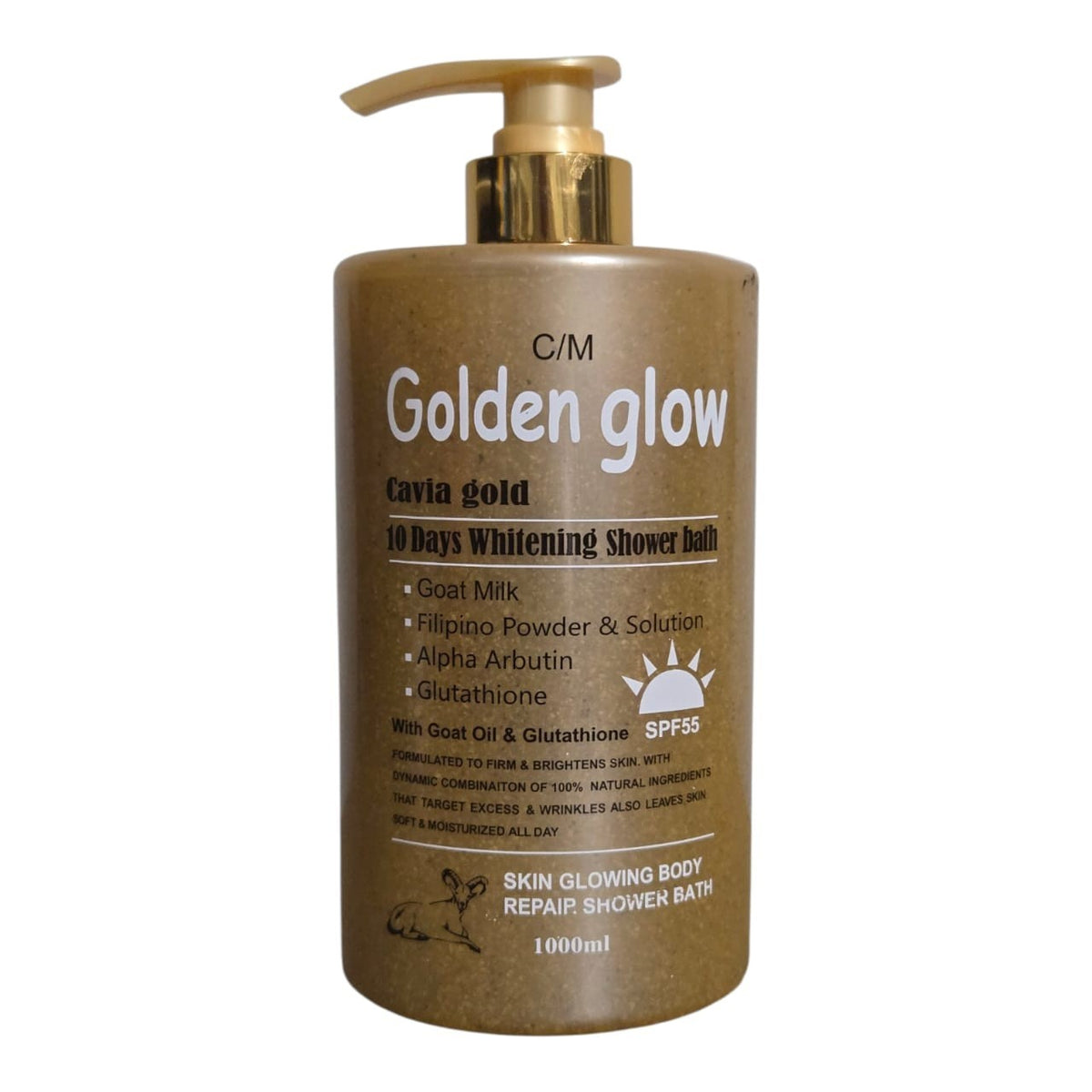 Golden Glow Caviar Gold Brightening Shower Bath 1000ml SPF 55 - Repair & Glow