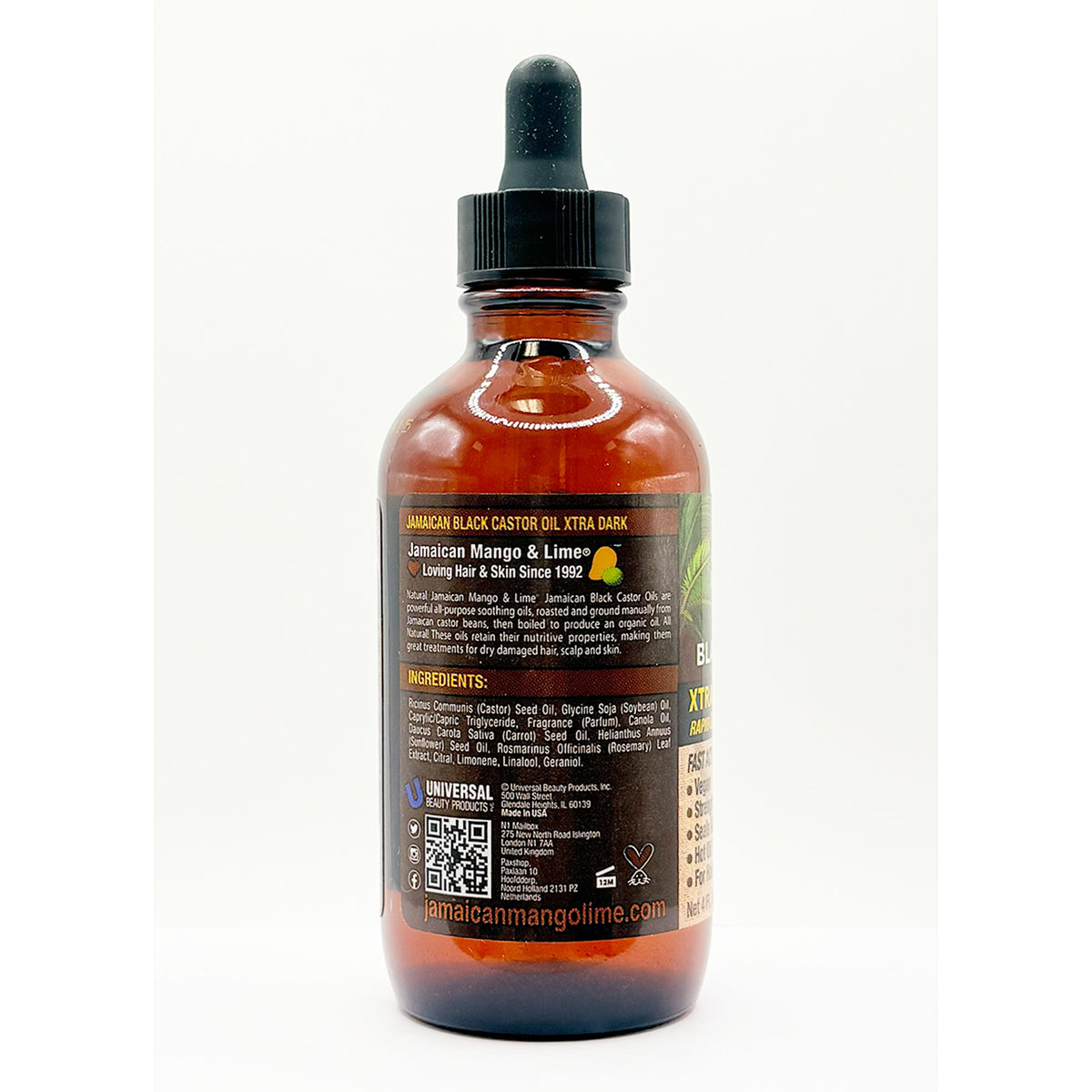 Black Castor Oil 4oz - Natural Hair & Skin Moisturizer for Growth & Repair