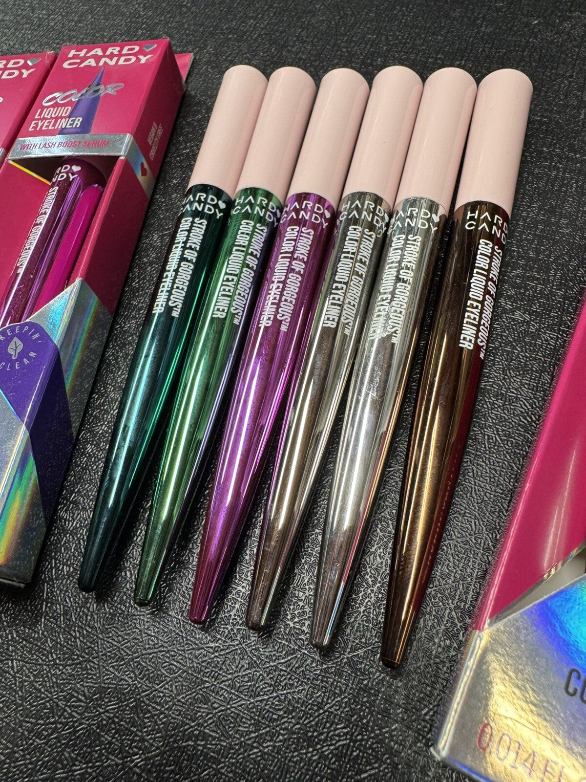 6-Pack Liquid Eyeliner Set - Metallic, Long-Lasting, Precise Application