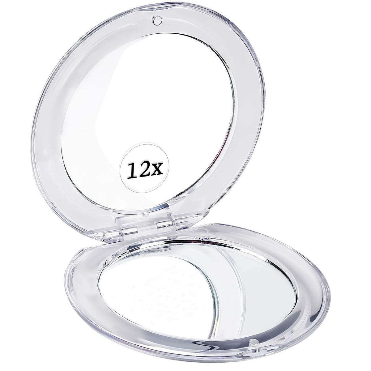 Travel Makeup Mirror with 12X Magnification Dual-Sided Compact Mirror