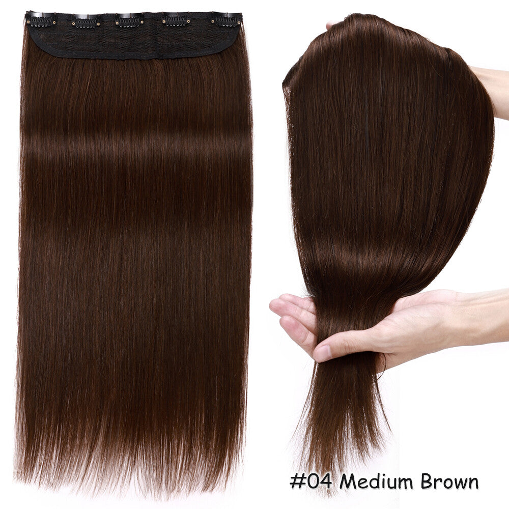 Clip-In Human Hair Extensions Full Head Highlight Straight