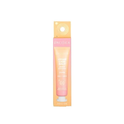 Vegan Lip and Skin Balm with Peach Shimmer and Jojoba - Hydrating 0.43 fl oz