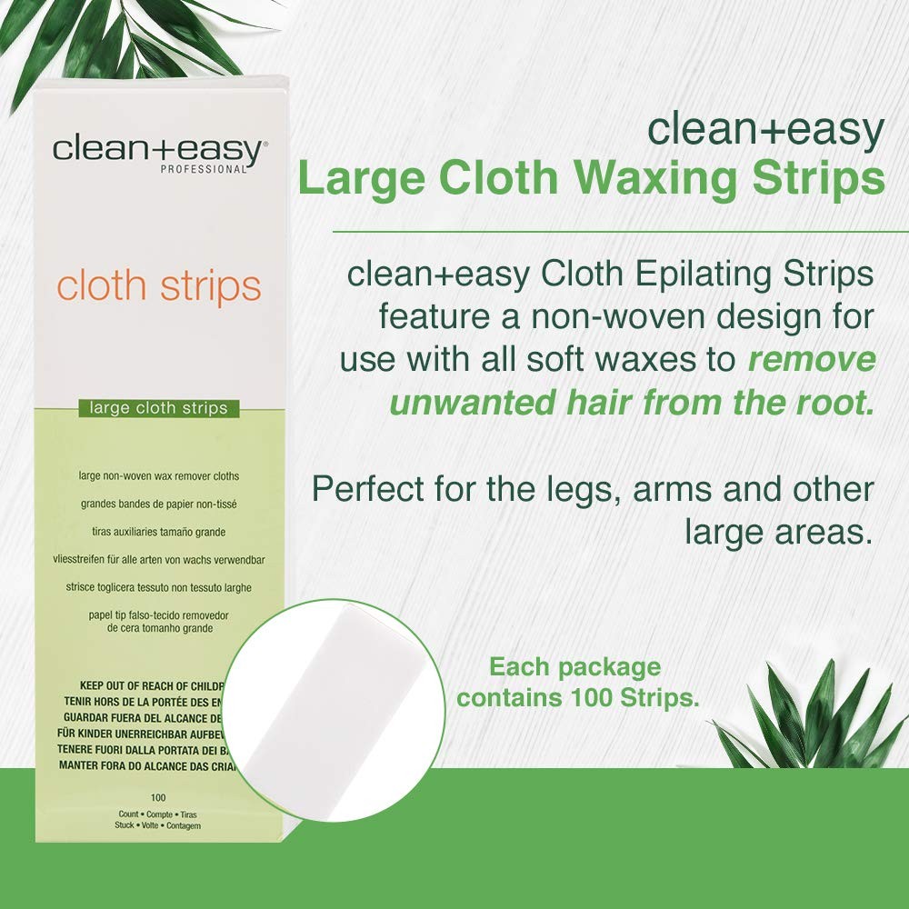 Cloth Wax Strips for Hair Removal - Pack of 1, Face & Body Waxing Supplies