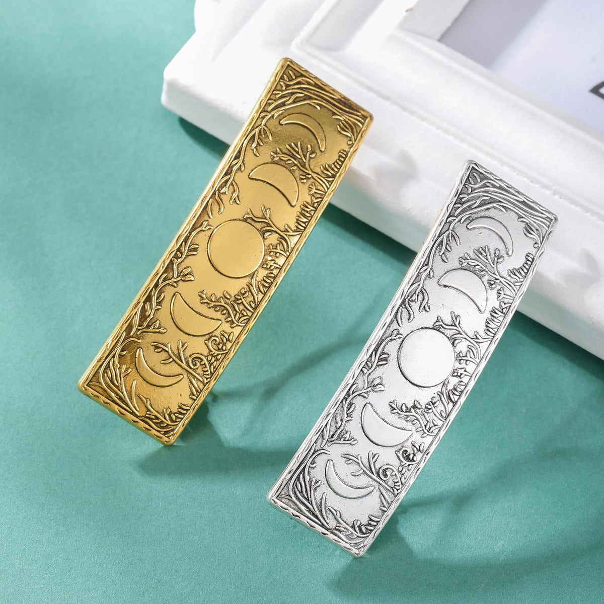 Dreamtimes Hair Clip Vintage Retro Forest Moon 1 Count (Pack of 1),