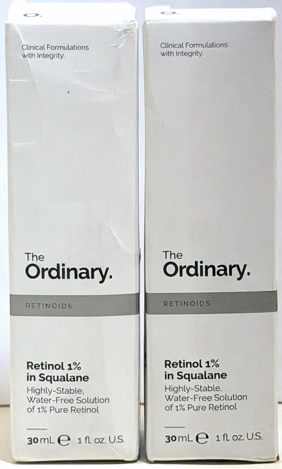 The Ordinary Retinol 1% in Squalane Serum - Anti-Aging Face Treatment, 2 Pack 30mL