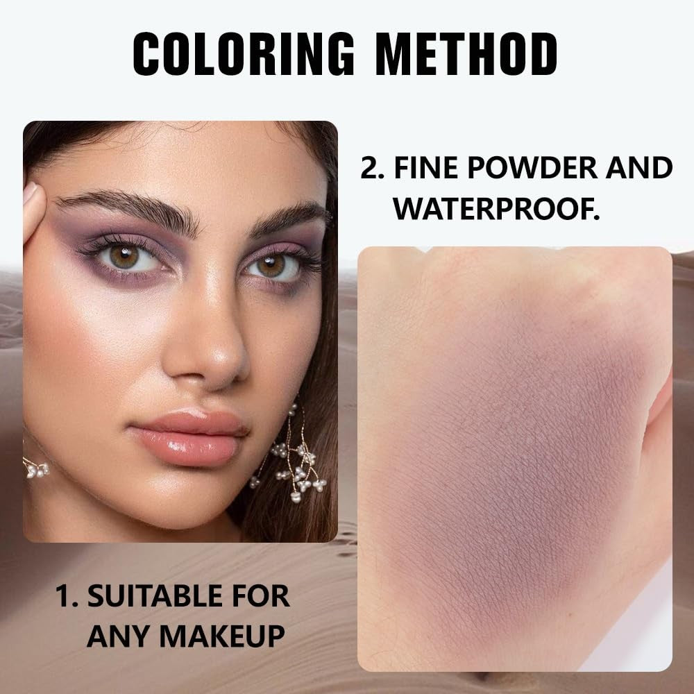 Matte Taupe Eyeshadow Palette for Older Women | Waterproof & Pigmented