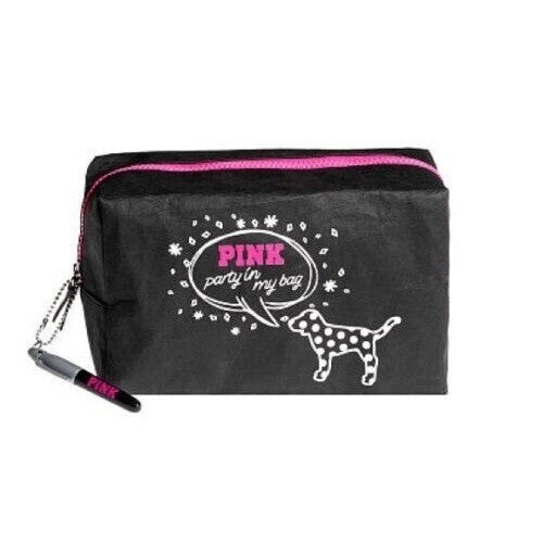 Pink Party In My Bag Cosmetic Makeup Travel Organizer - Black