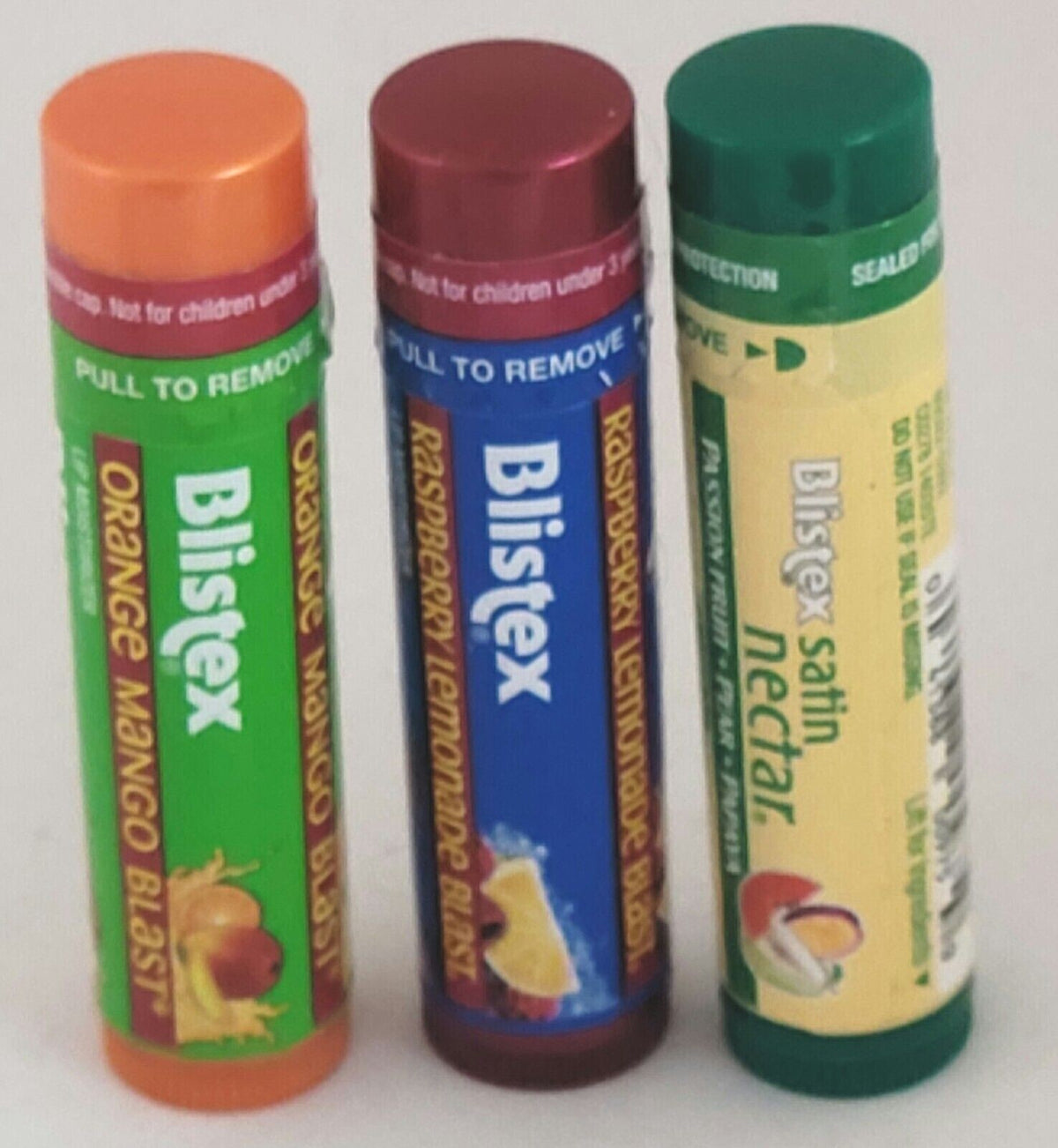 Lip Balm Set - Raspberry Lemon, Orange Mango, Passion Fruit Pear Papaya