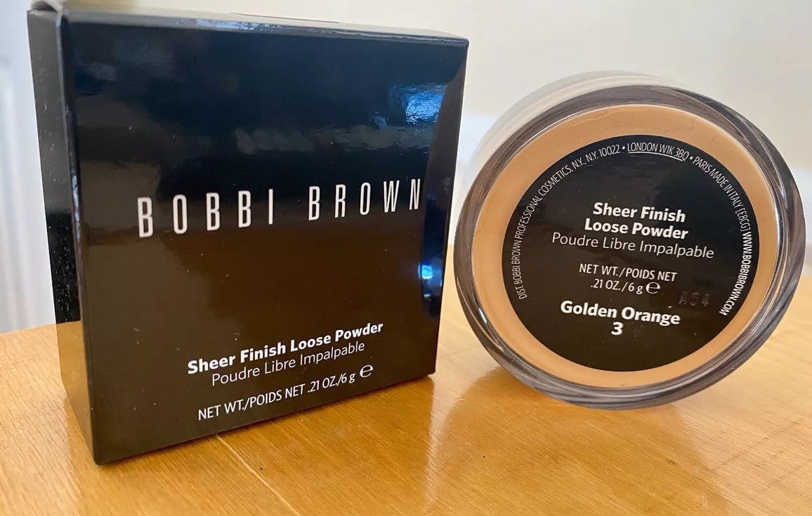 Loose Powder Makeup Sheer Finish #3 Golden Orange 0.21oz