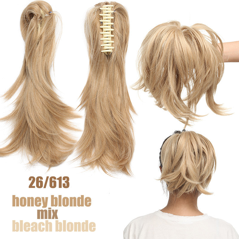 8-inch Short Claw Ponytail Hair Extension Clip for Messy Bun & Ponytail Styles
