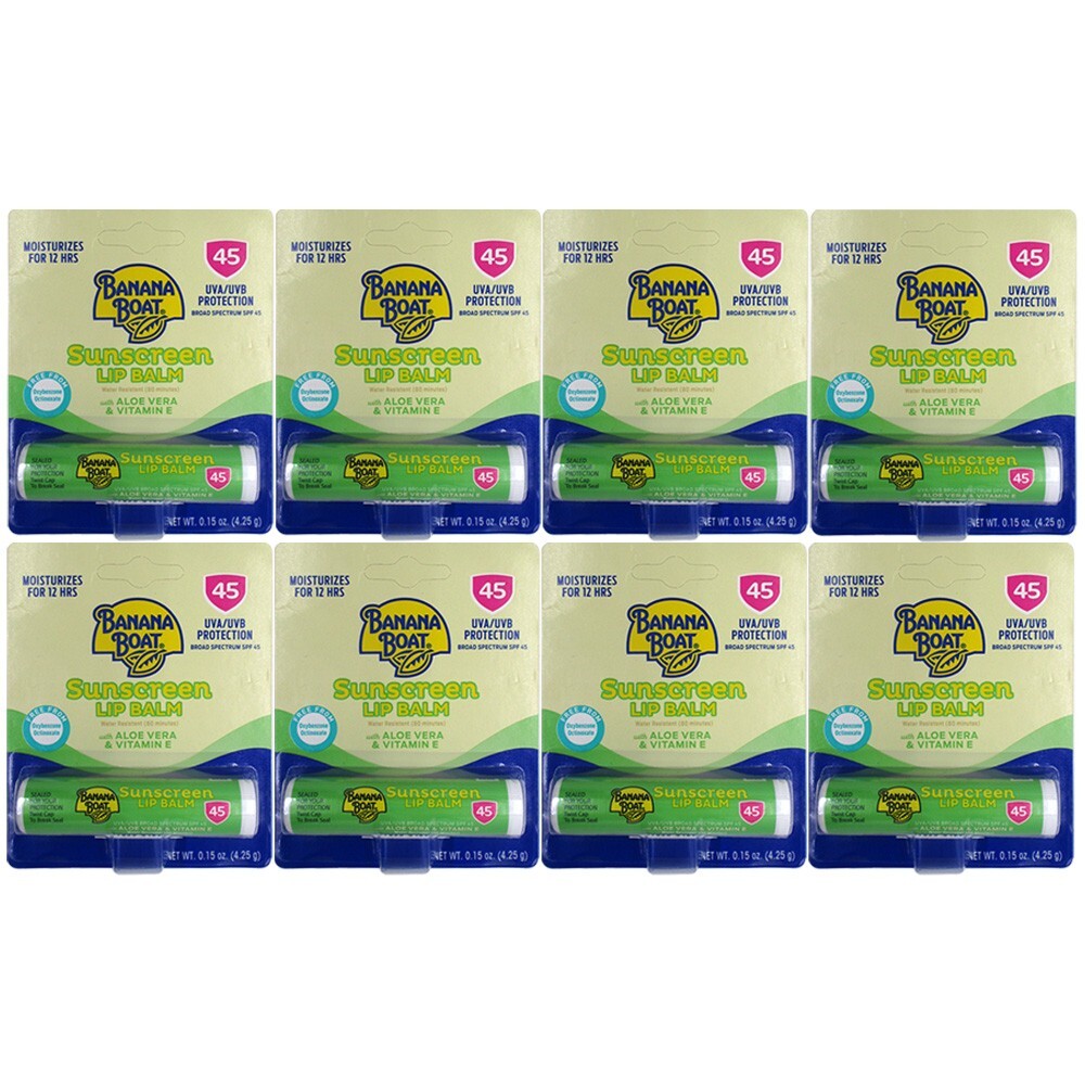 SPF 45 Lip Balm Set - Nourishing Aloe & Vitamin E for Sun Protection