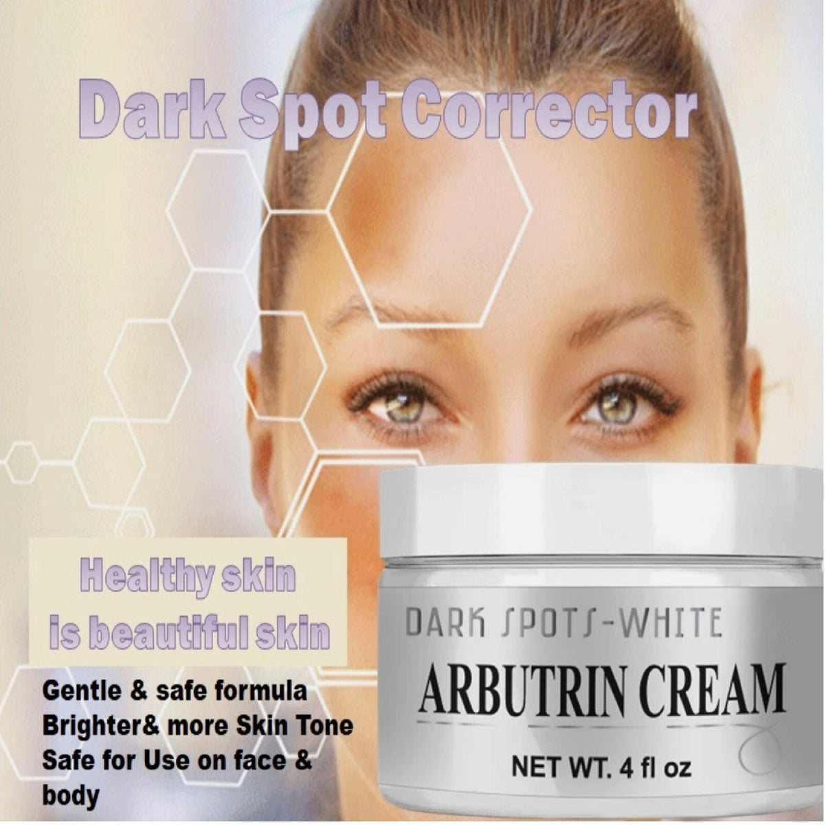 Dark Spot Correcting Face Cream - Evens Skin Tone & Smooths - 4 oz