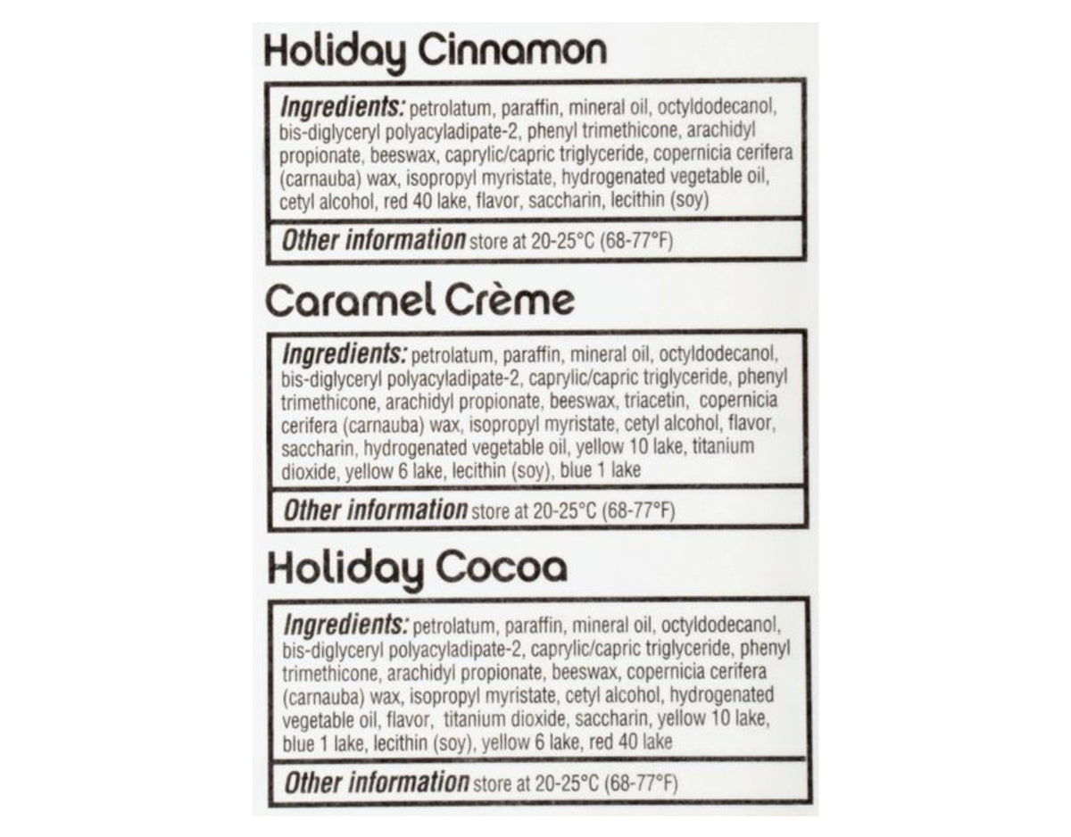 Chapstick Holiday Lip Balm Collection - 0.45 Ounce Pack of 6 Flavored Tubes