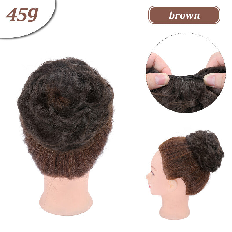 Natural Curly Messy Bun Hair Piece - Hair Extensions & Updo Accessory