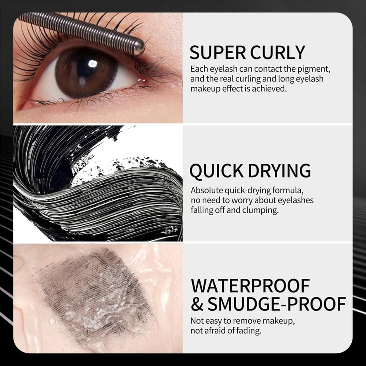 Waterproof Metal Eyelash Curler Tool with Precision Brush - 2 Pack