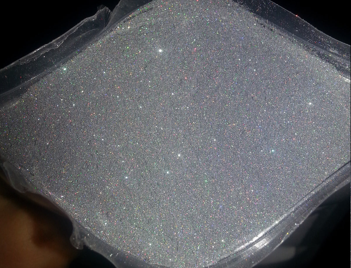 Glitter Nail Polish & Eye Shadow Set - Silver Gray Sparkle 1 oz