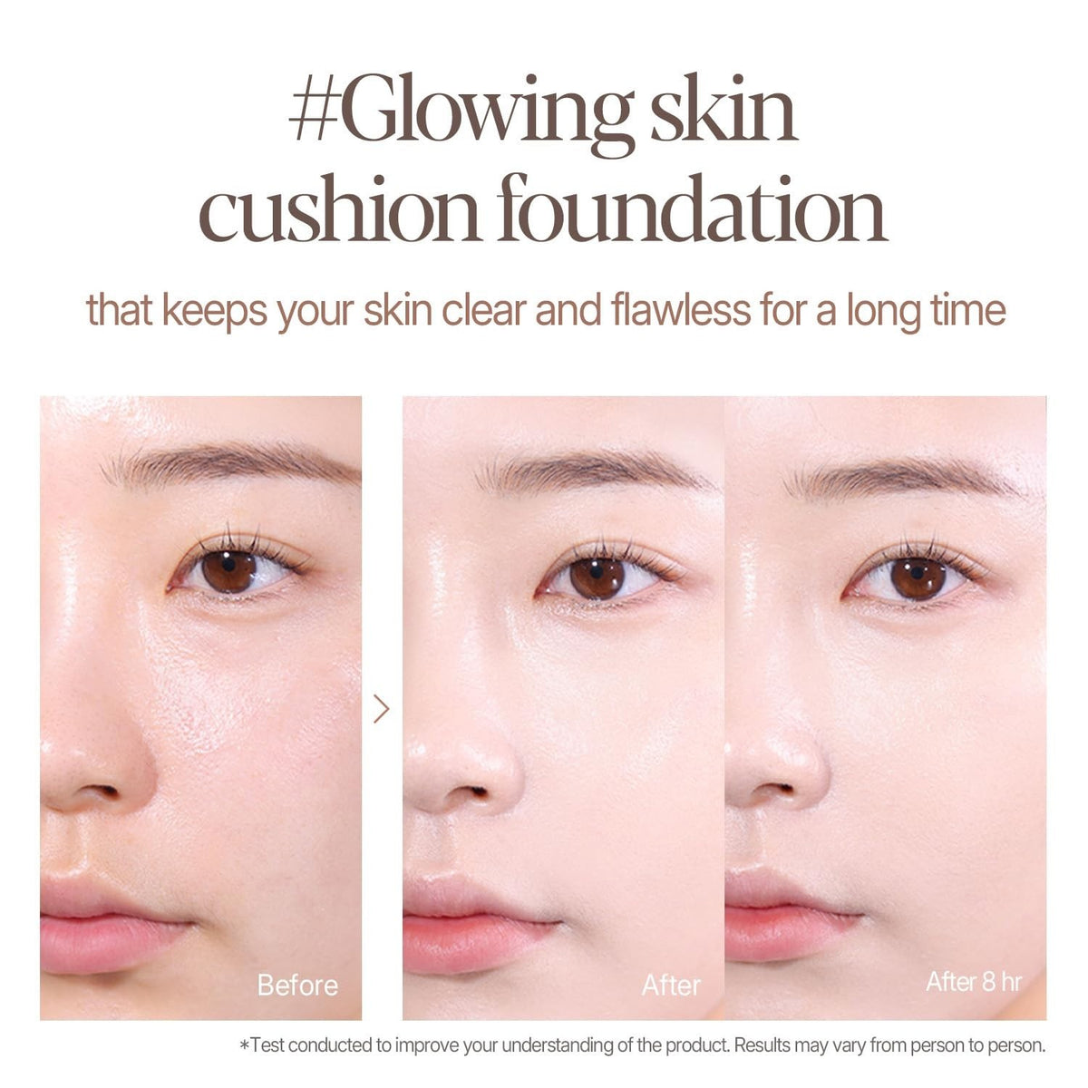 Be Glow Volume Cushion Foundation Vanilla – Dewy, Long-Lasting, SPF 0