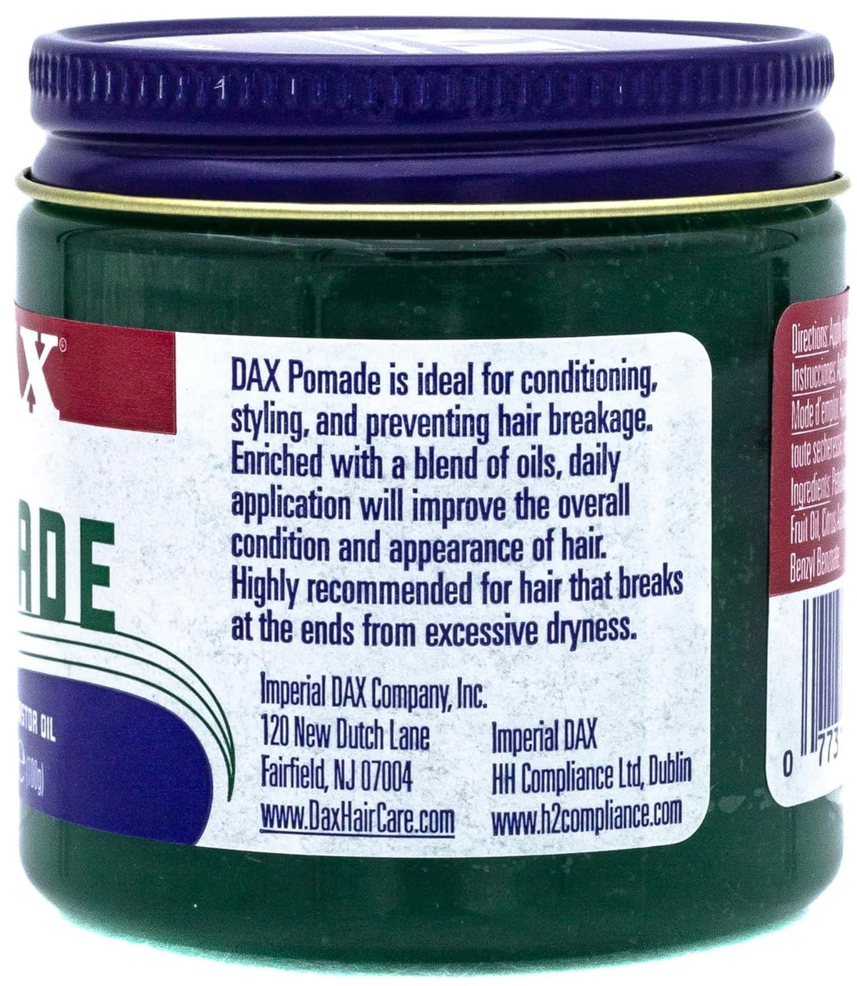 Bergamot Scented Hair Pomade for Frizz Control & Moisture - 3.5 oz