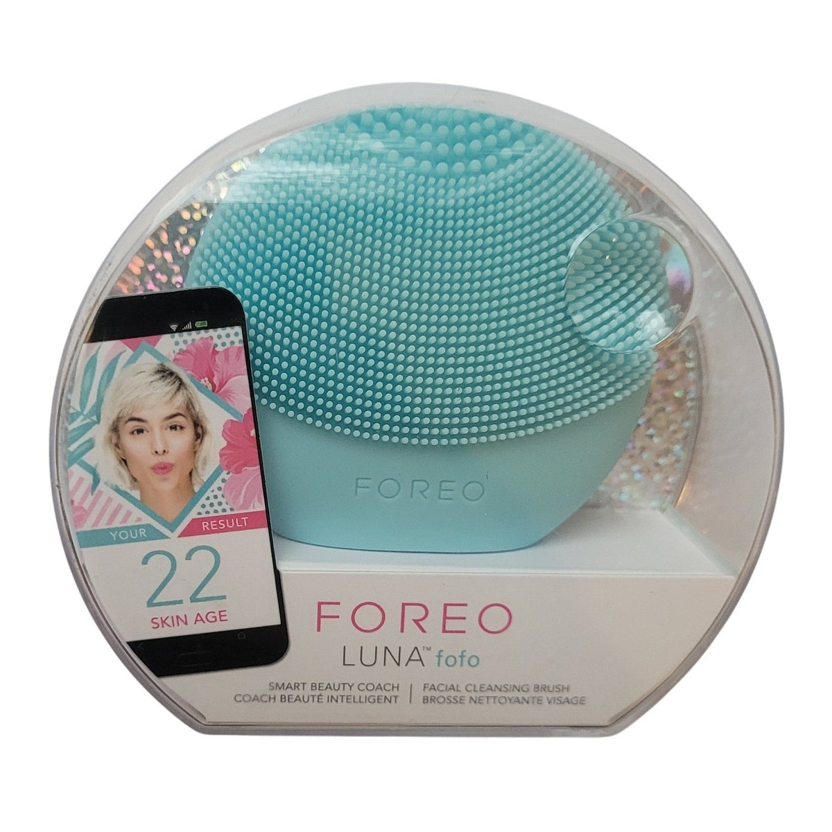 Foreo Luna Fofo Facial Cleansing Brush - Smart Skin Analyzer, Waterproof, Mint