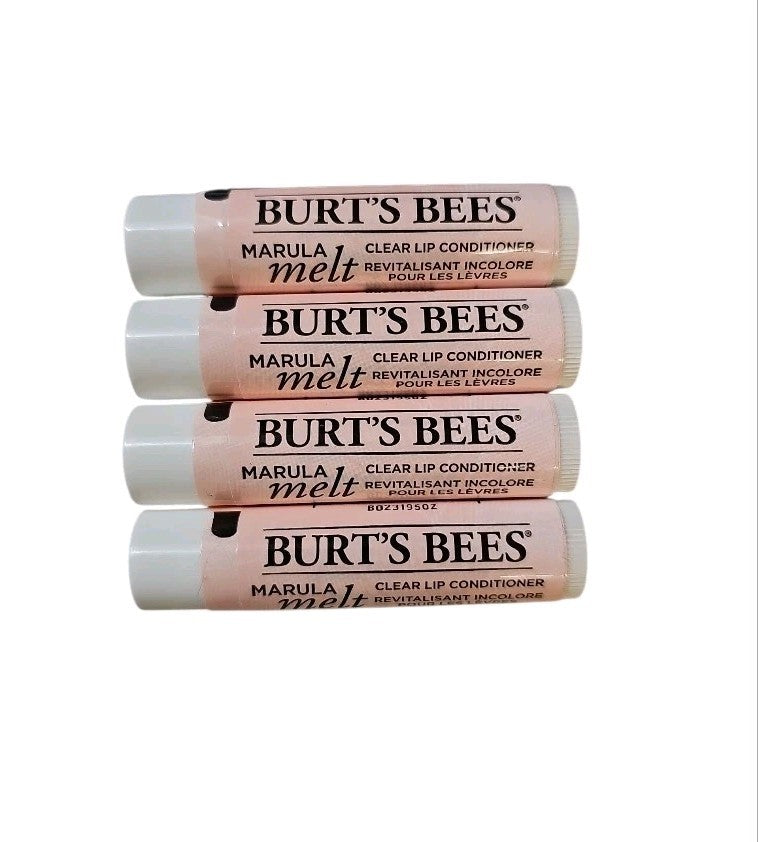 4 Pack Natural Lip Conditioner with Marula Oil - Burt's Bees