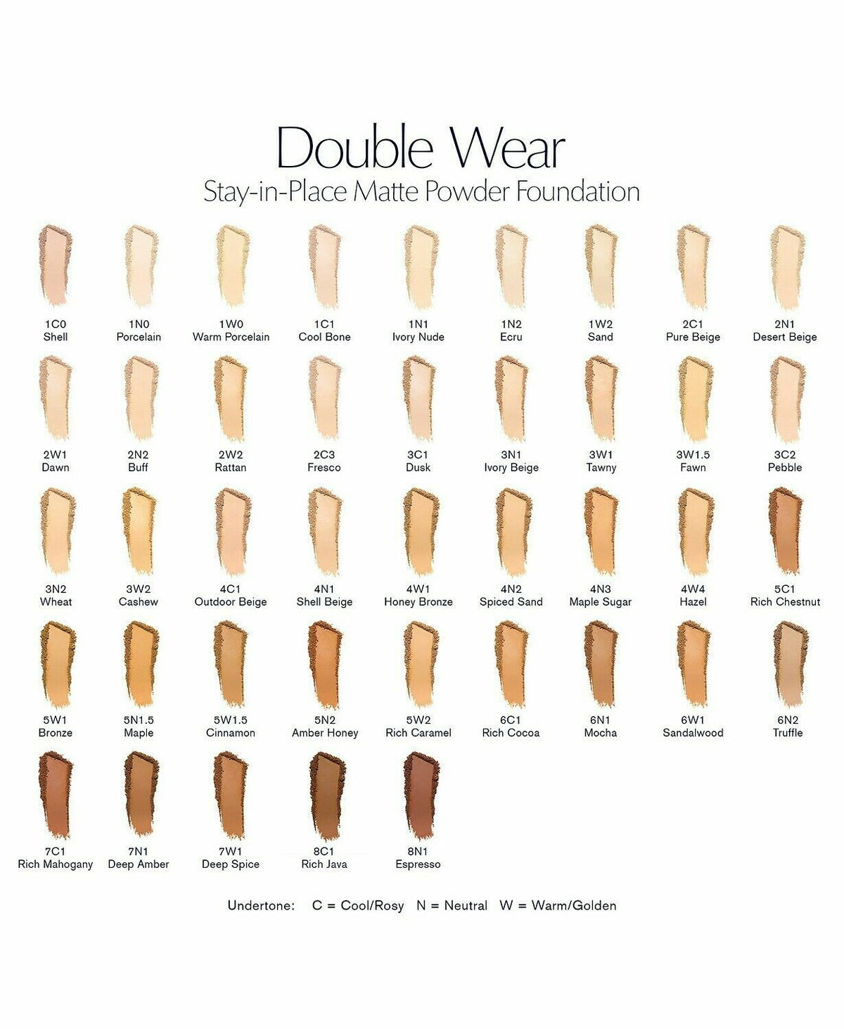 Estée Lauder Double Wear Matte Powder Foundation - Multiple Shades