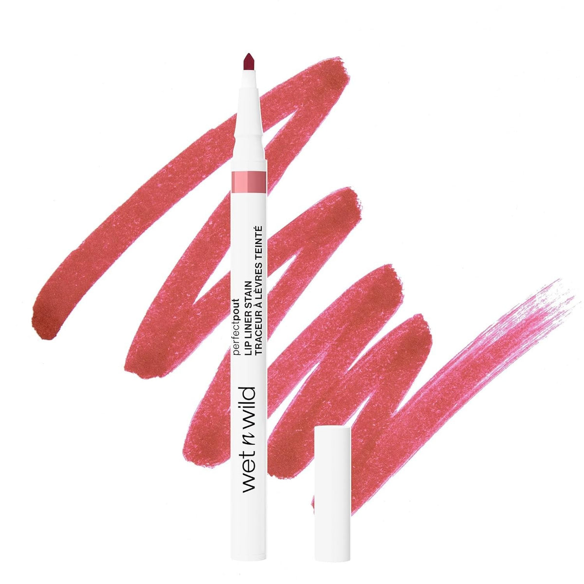 Long-Lasting Lip Stain & Lip Liner with Precision Applicator - Transfer-Proof