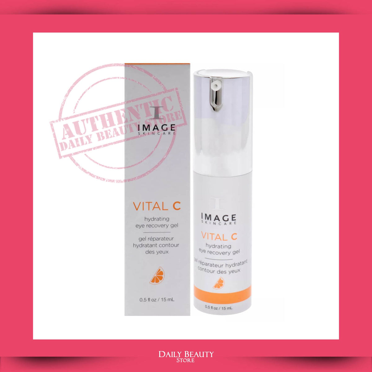 Hydrating Eye Gel with Vitamin C for Dark Circles and Puffiness - 15ml